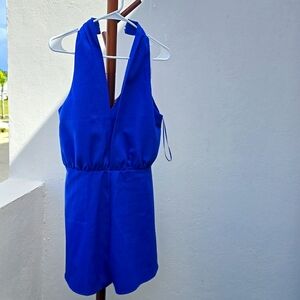 Women's Royal Blue Sleeveless Romper – Size Large (New with Tag)